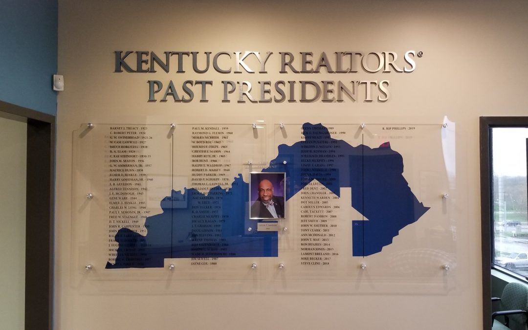 Presidents Wall for Kentucky Association of Realtors